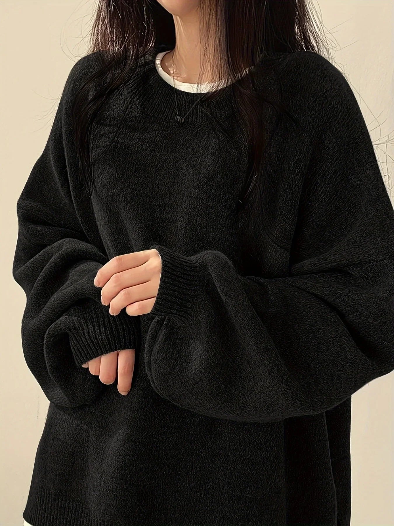 Crew Neck Pullover Sweater