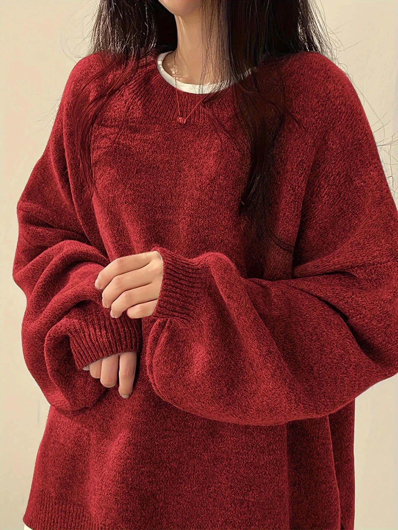Crew Neck Pullover Sweater