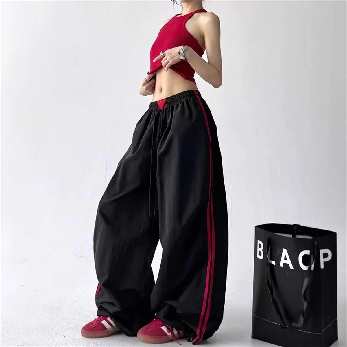 Vintage Y2K Baggy Cargo Joggers