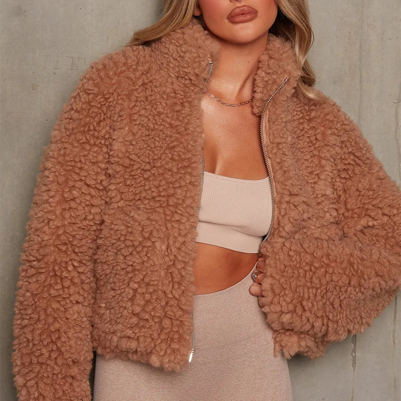 Women’s Short Lamb Wool Coat