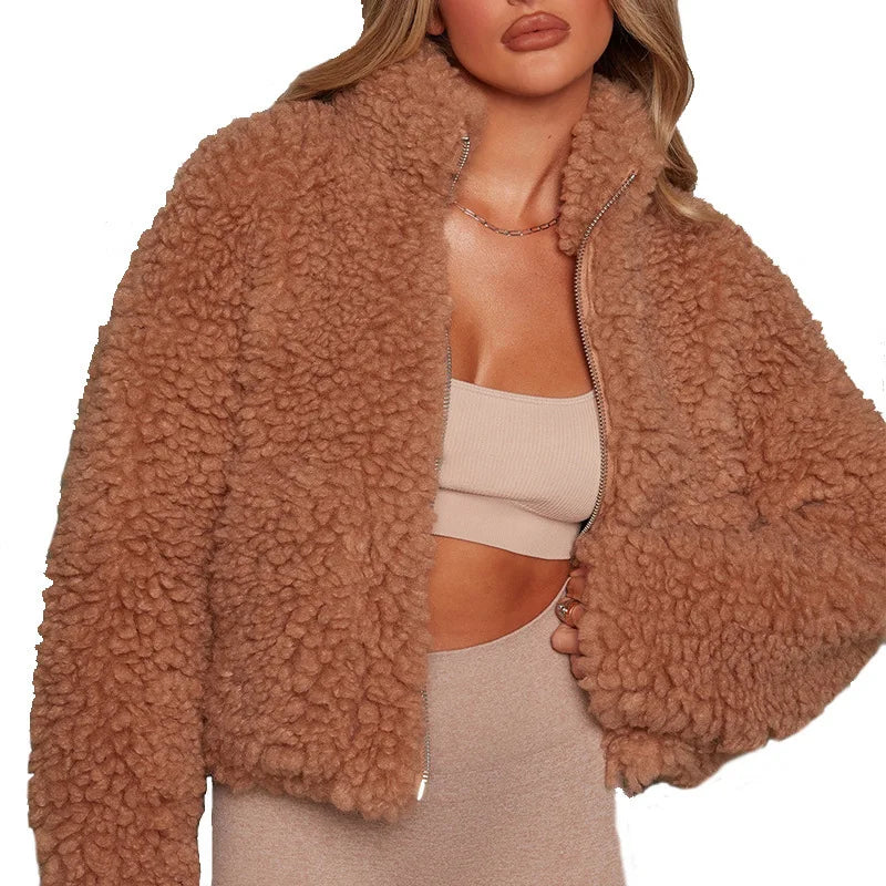 Women’s Short Lamb Wool Coat