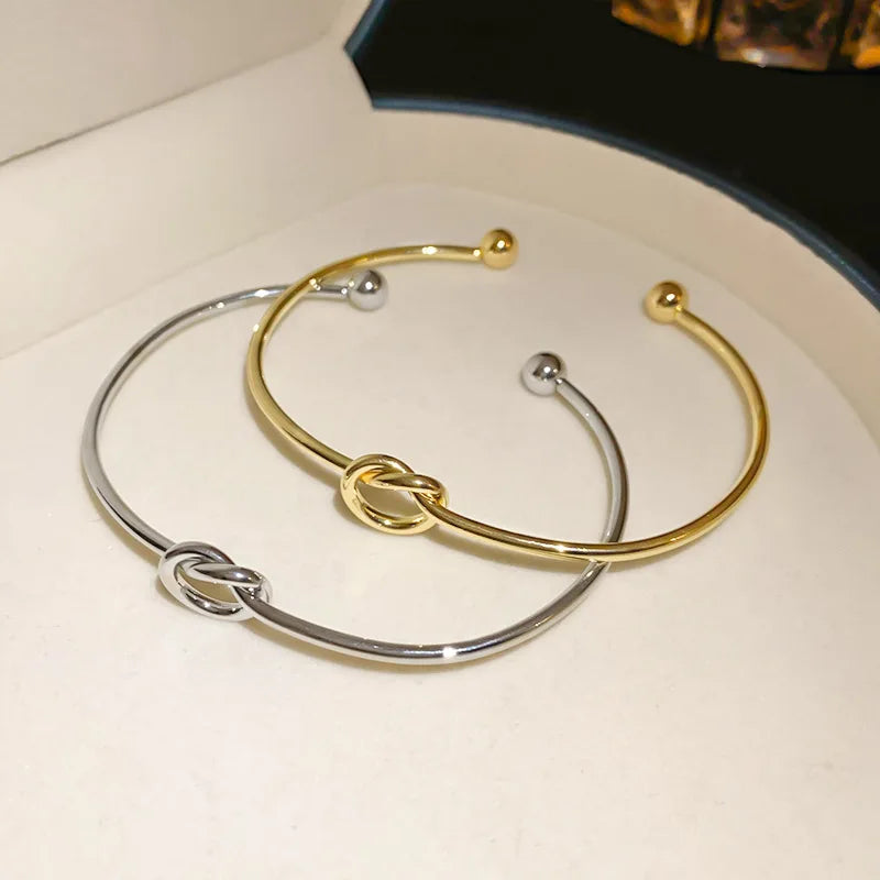Vintage Woven Stainless Steel Statement Bracelet