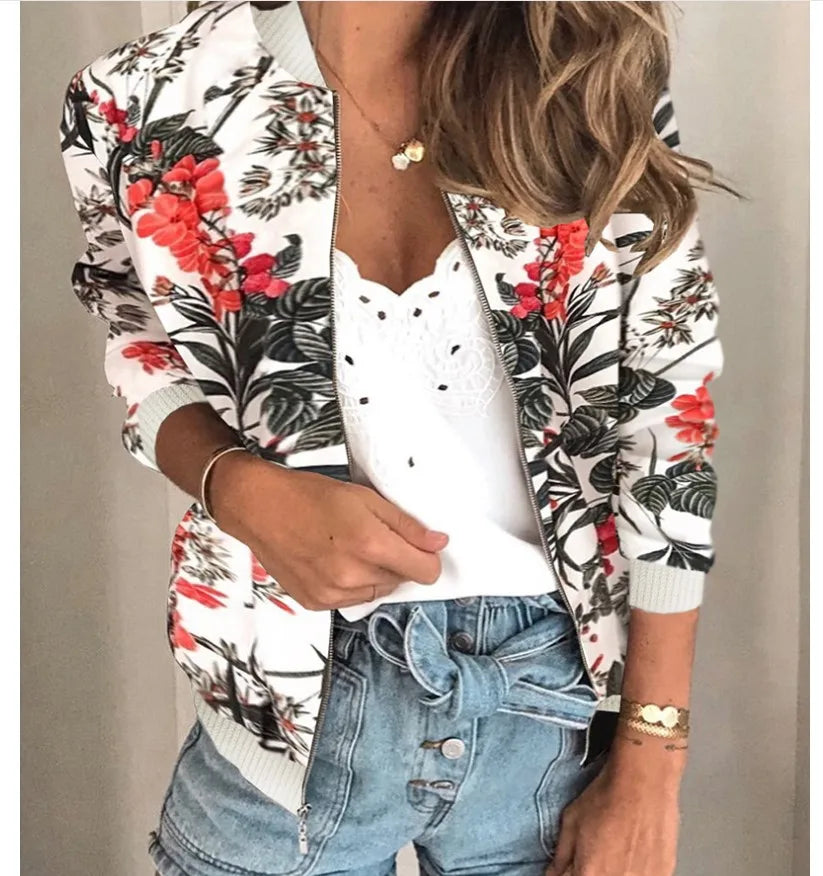 Women’s Floral Bomber Jacket