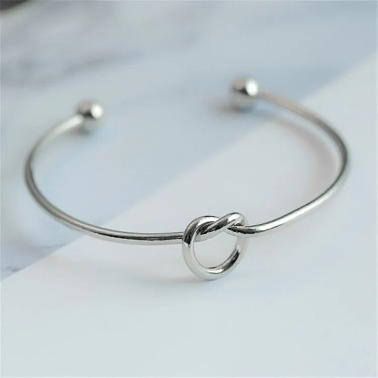Vintage Woven Stainless Steel Statement Bracelet