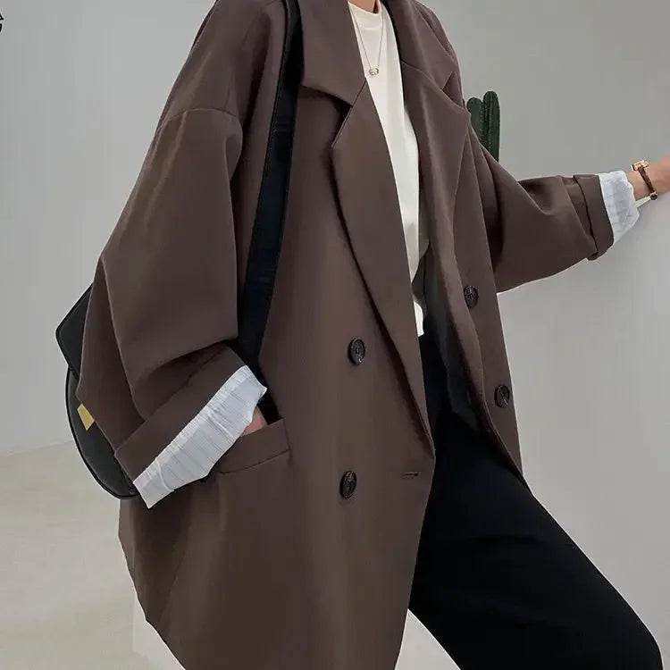 Women’s Vintage Double-Breasted Blazer