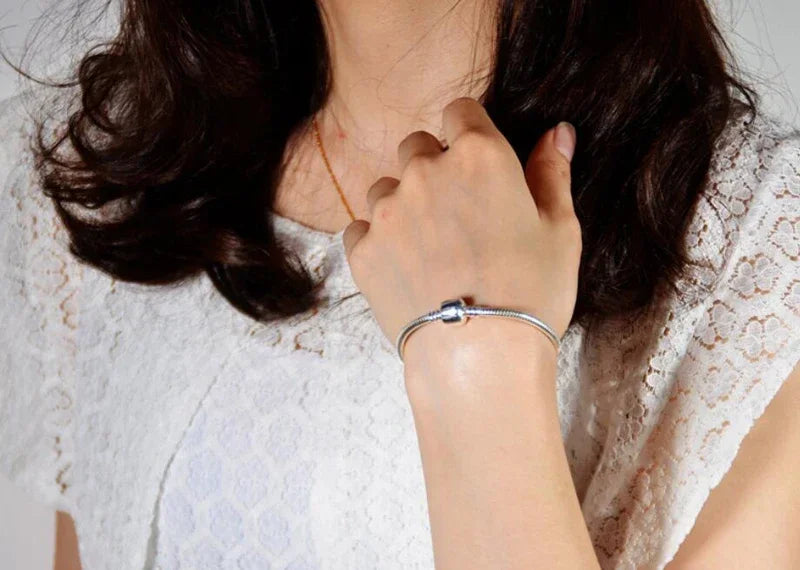 Handmade Snake Bone Charm Bracelet