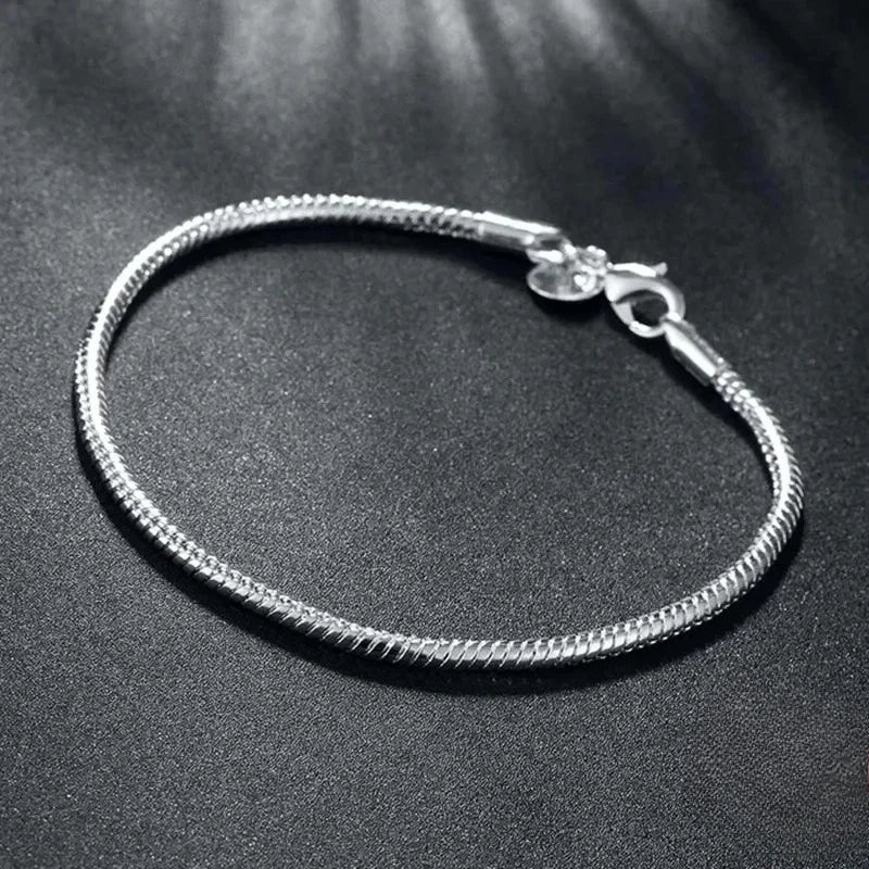 Handmade Snake Bone Charm Bracelet
