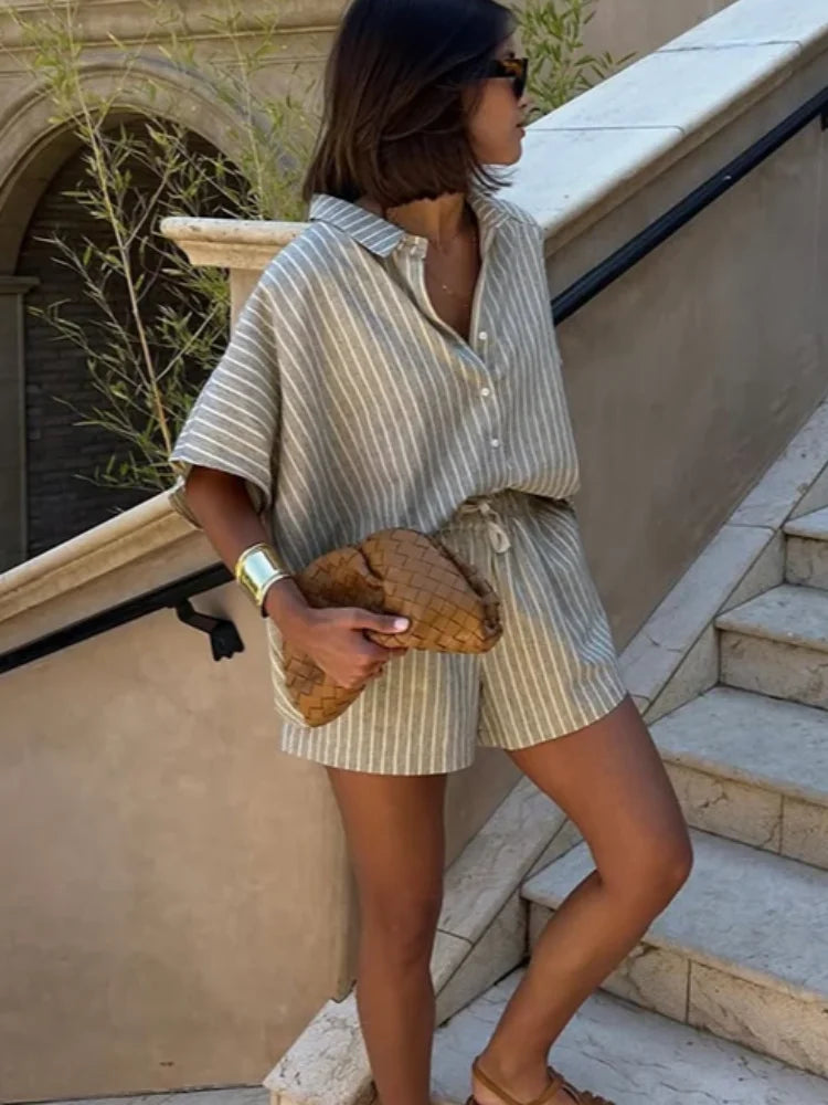 Women’s Oversized Linen & Cotton Set