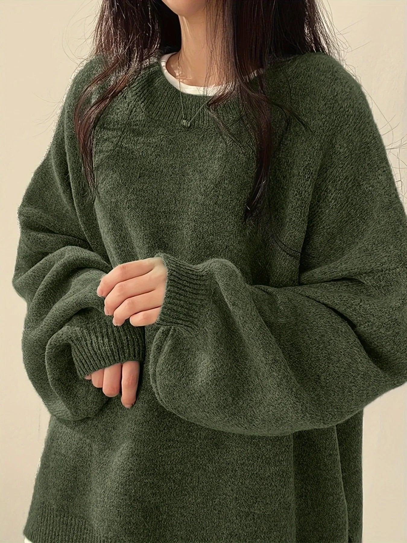 Crew Neck Pullover Sweater