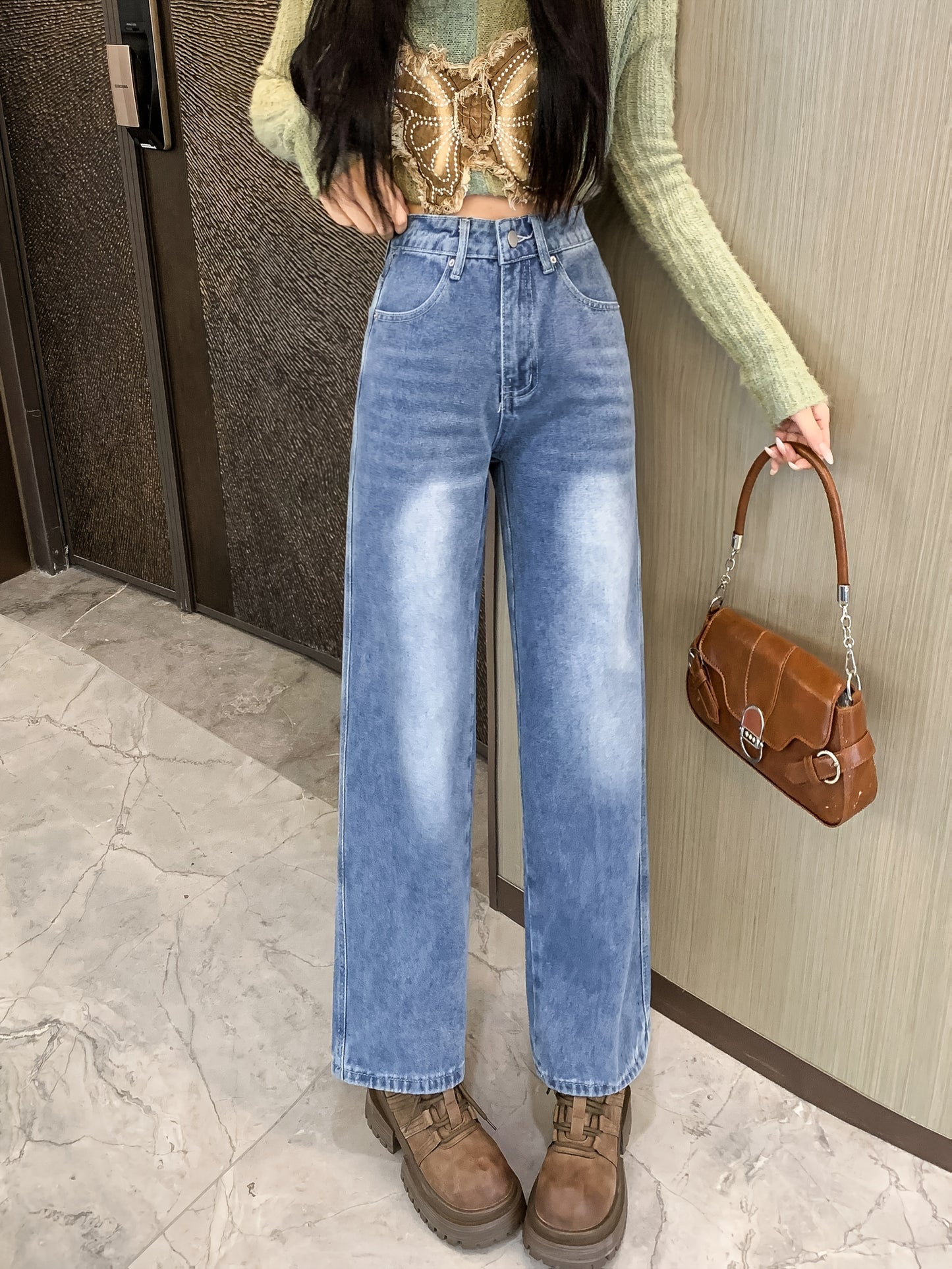 Women’s Vintage High-Waist Jeans