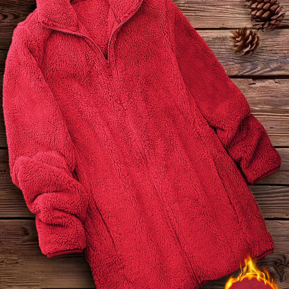 Women’s Solid Teddy Coat