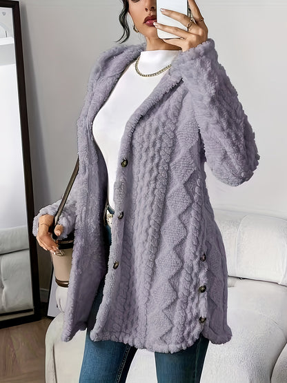 Women’s Jacquard Hooded Cardigan