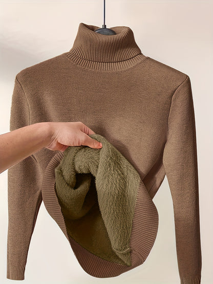 High Neck Turtleneck Sweater