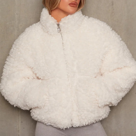 Women’s Short Lamb Wool Coat