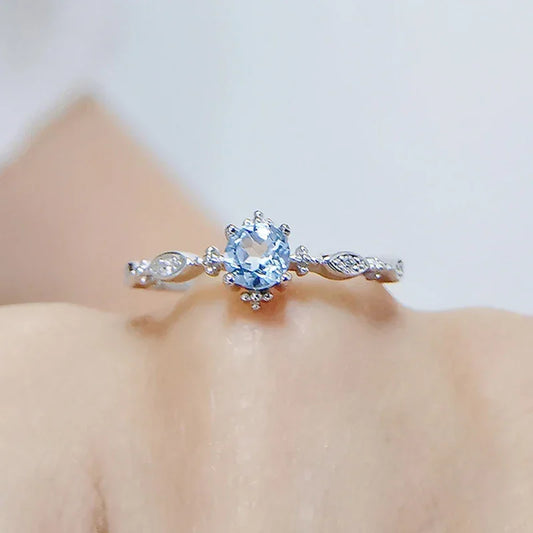 Blue Zircon Open Rin