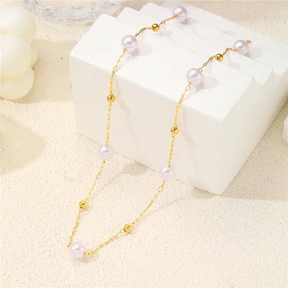 Minimalist Pearl Necklace