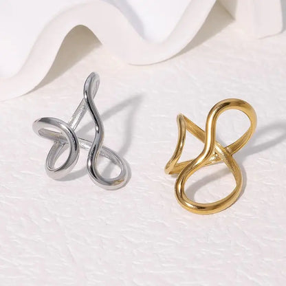 18K Gold Plated Waterproof Open Ring
