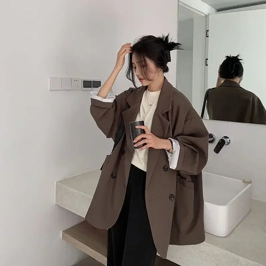 Women’s Vintage Double-Breasted Blazer