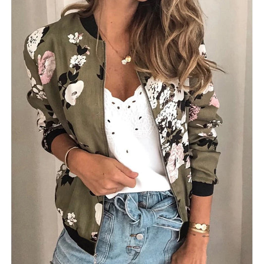Women’s Floral Bomber Jacket