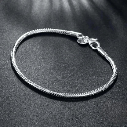 Handmade Snake Bone Charm Bracelet