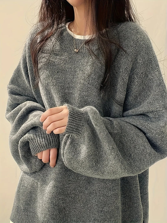 Crew Neck Pullover Sweater