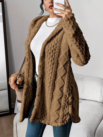 Women’s Jacquard Hooded Cardigan