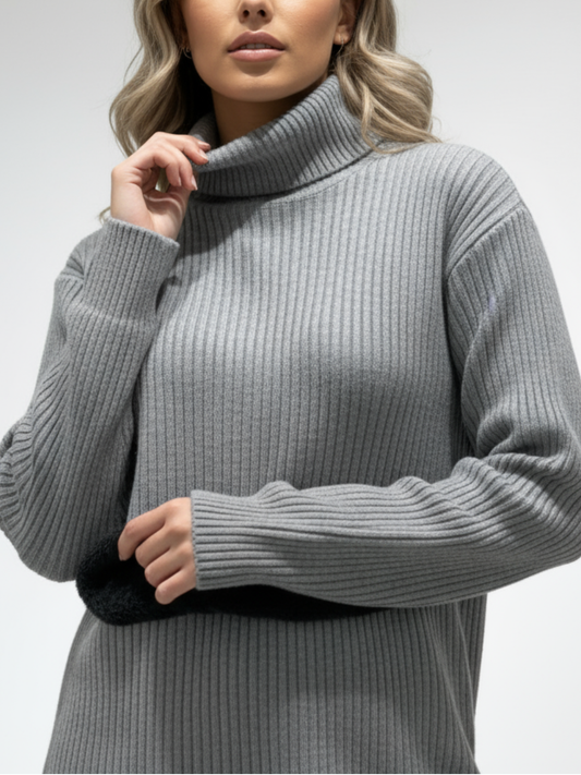 High Neck Turtleneck Sweater